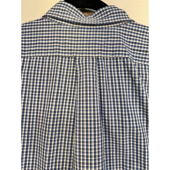 Ralph Lauren Men's Classic Fit Button-Down Gingham Shirt Size 17.5 Blue - Picture 11 of 11